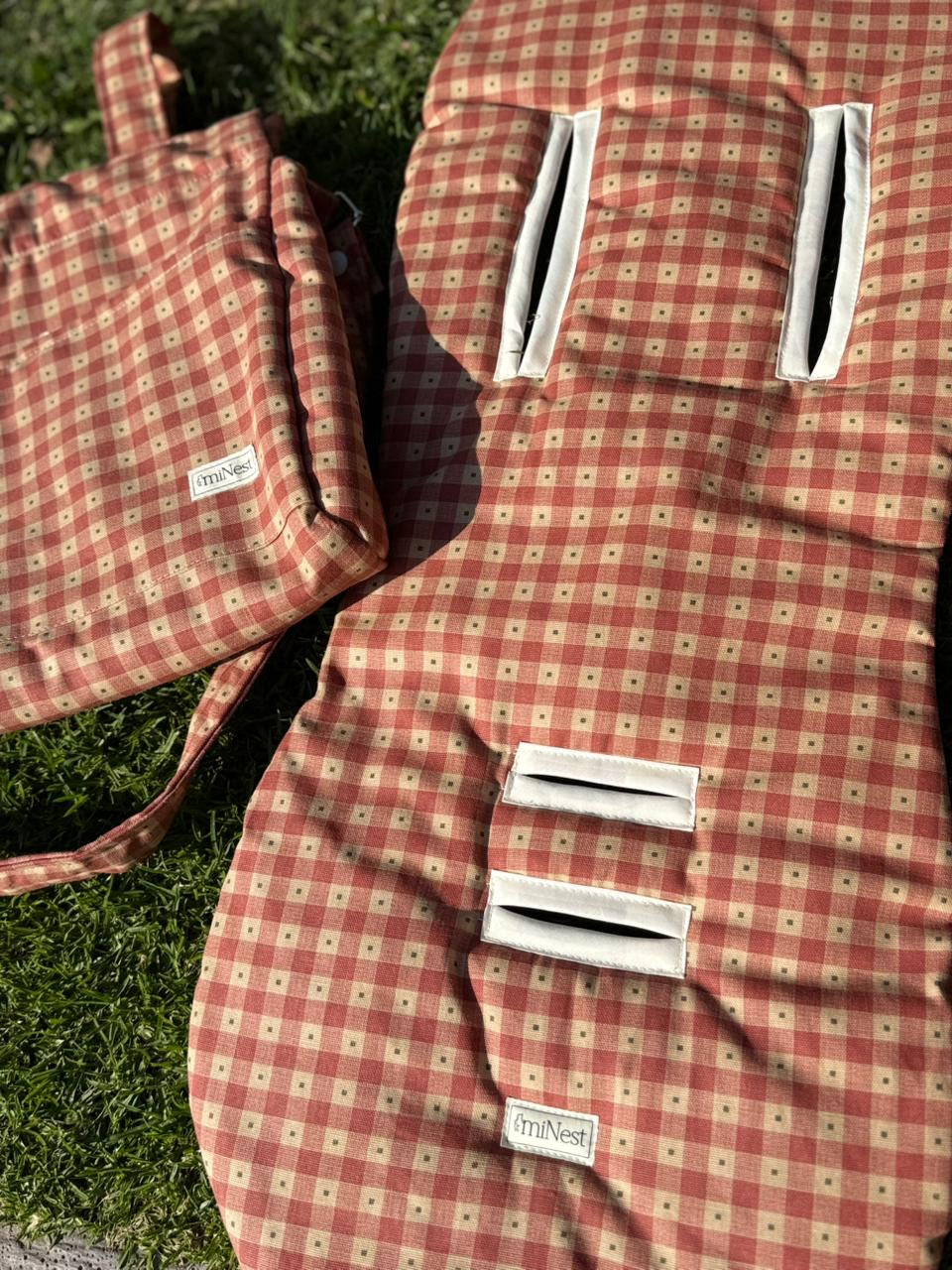 Bolso Clásico Vichy Rojo