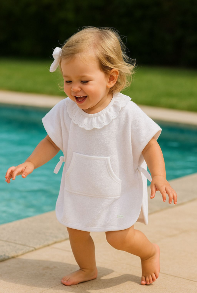 Poncho Toalla Broderie Talla 1-4 años