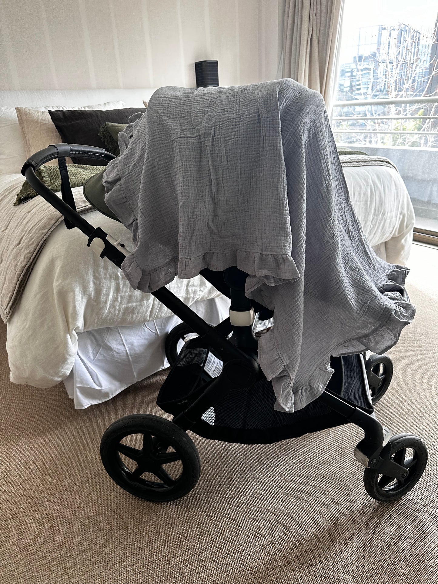 Muselina Volante Blossom nube