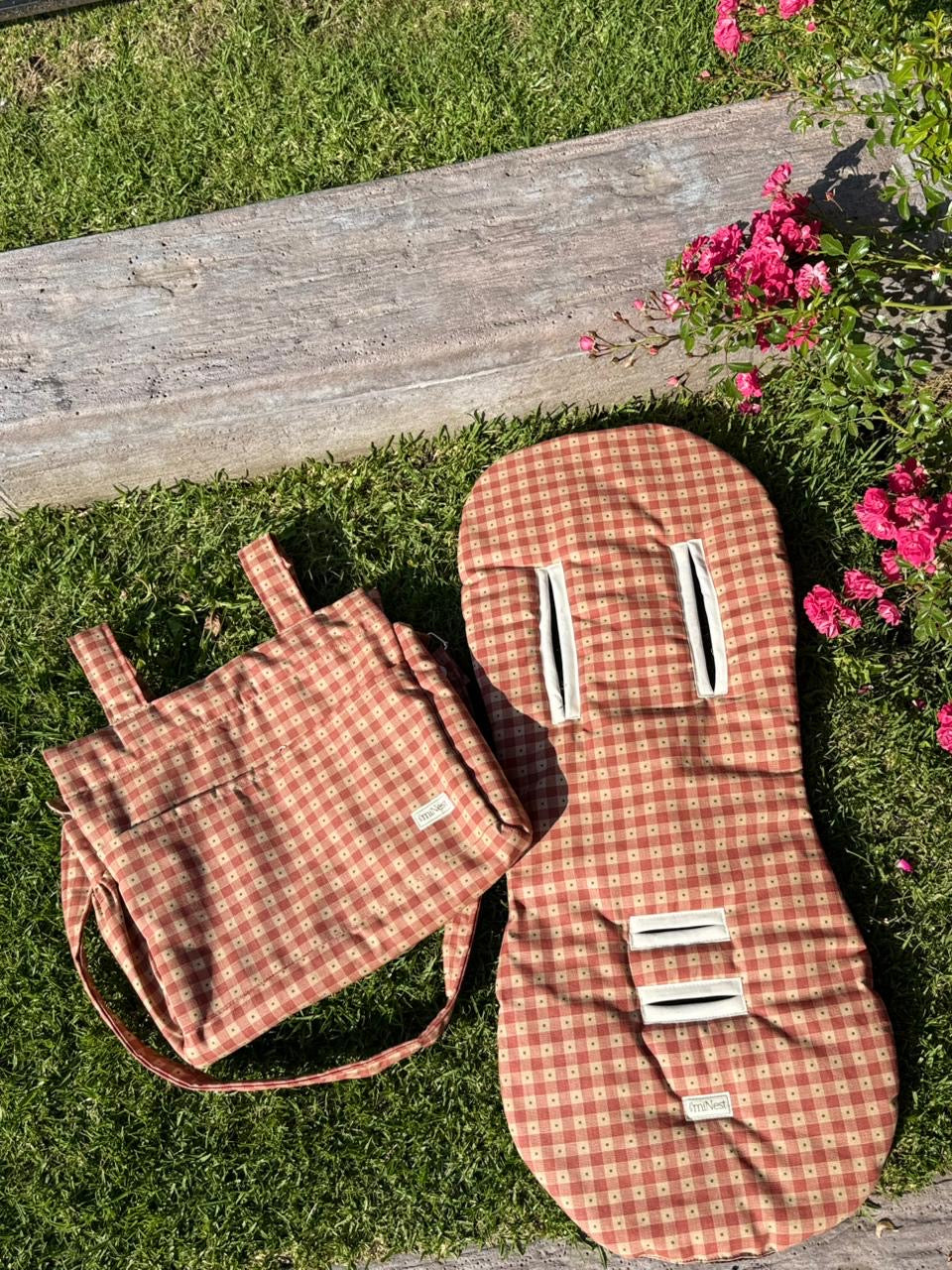 Protector Coche Vichy Rojo