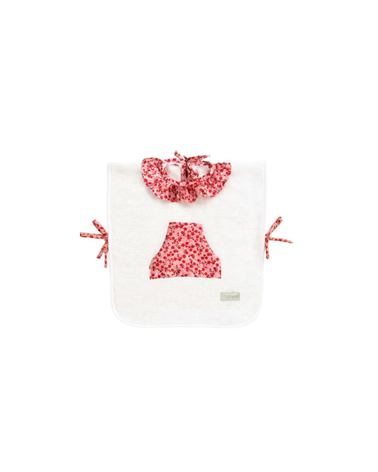 Poncho Toalla Flores Talla 4-8 años