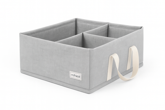 Organizador Mudador Gris Liso