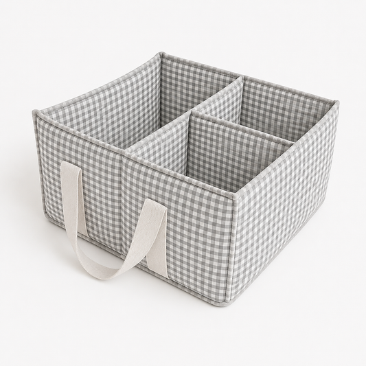Organizador Mudador Mini Vichy Gris