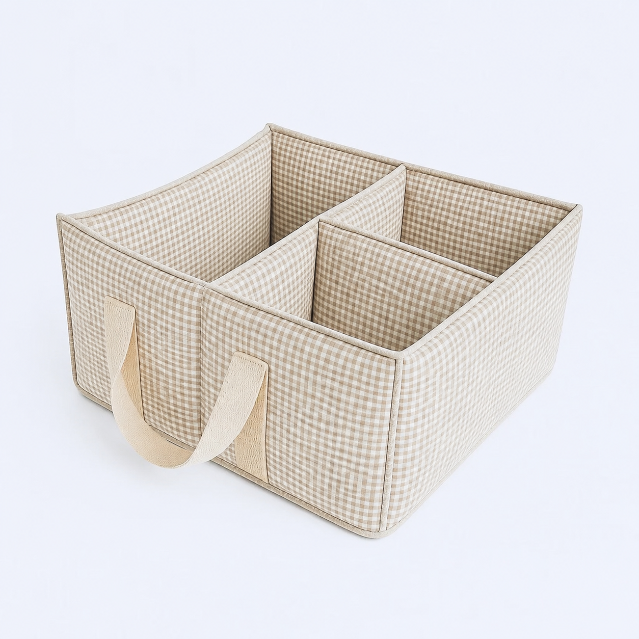 Organizador Mudador Mini Vichy Beige
