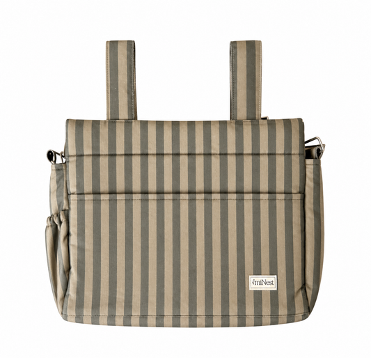 Bolso Clásico Rayas Verde