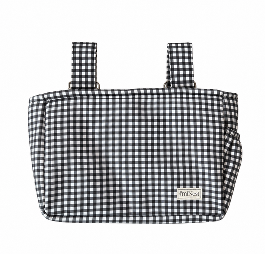 Bolso Organizador Mini Vichy Negro