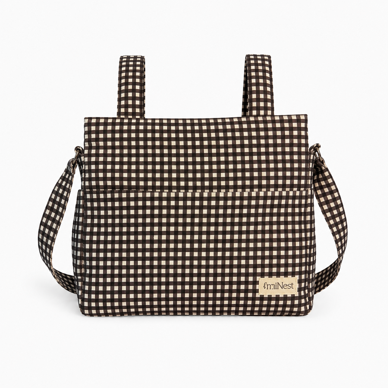 Bolso Clásico Mini Vichy Negro