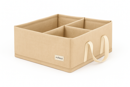 Organizador Mudador Beige Liso