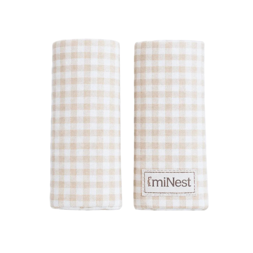 Protector Tirantes Mini Vichy Beige