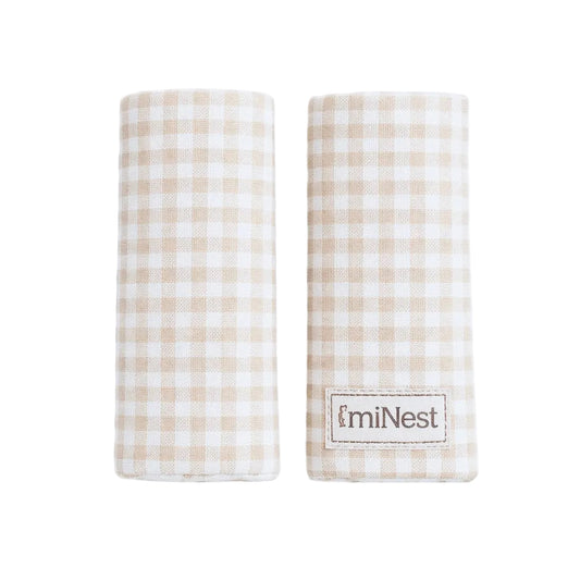Protector Tirantes Mini Vichy Beige