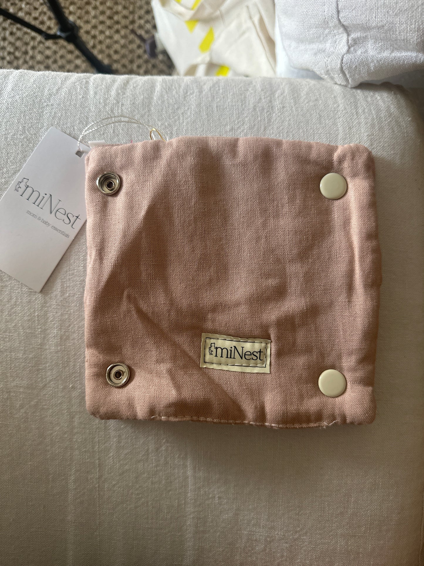 Protector de tirantes lino rosado Garage