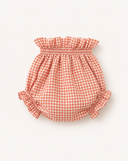 Cubre pañal vichy rosado