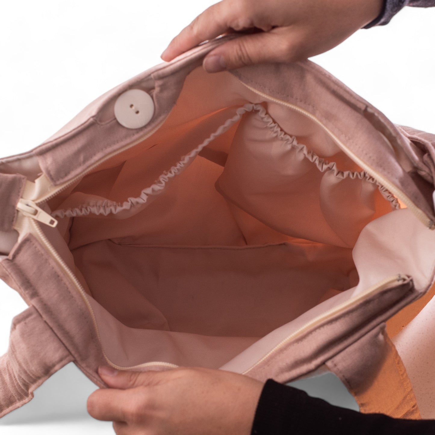 Bolso Volante lino Rosado Garage