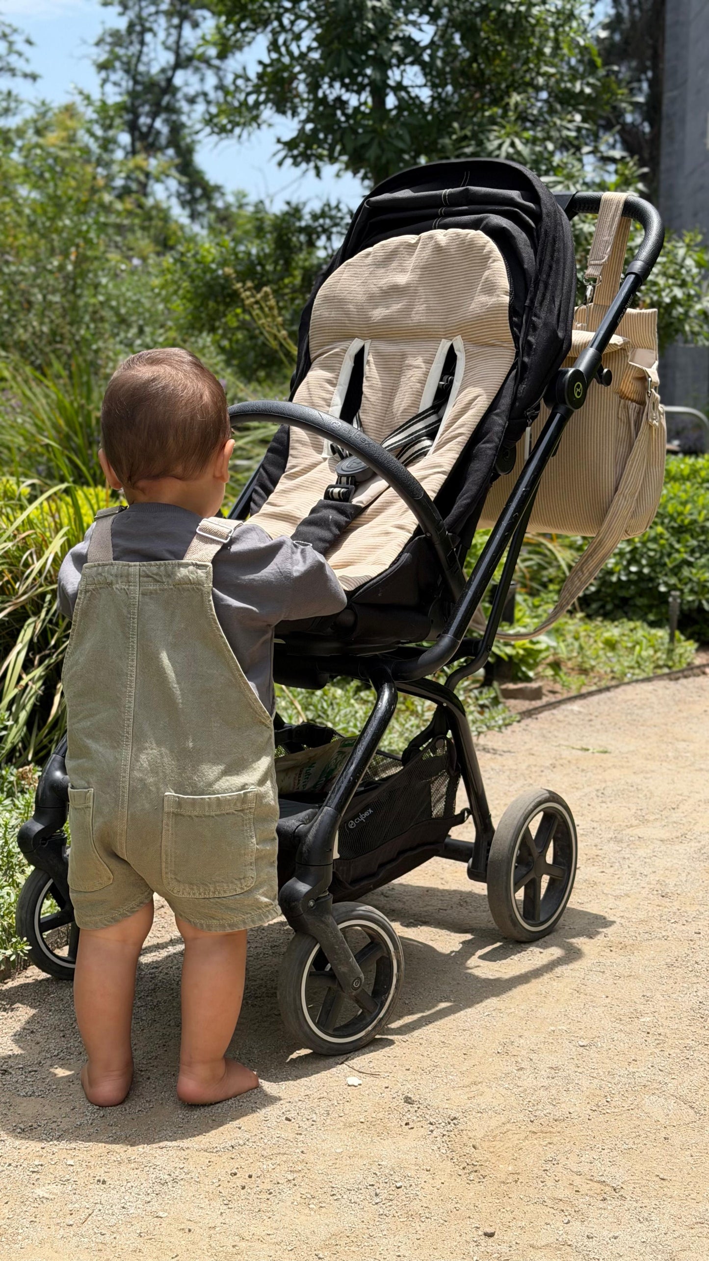 Protector Coche Líneas Beige