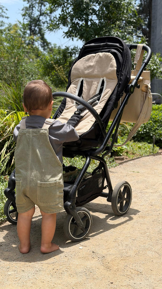 Protector Coche Líneas Beige