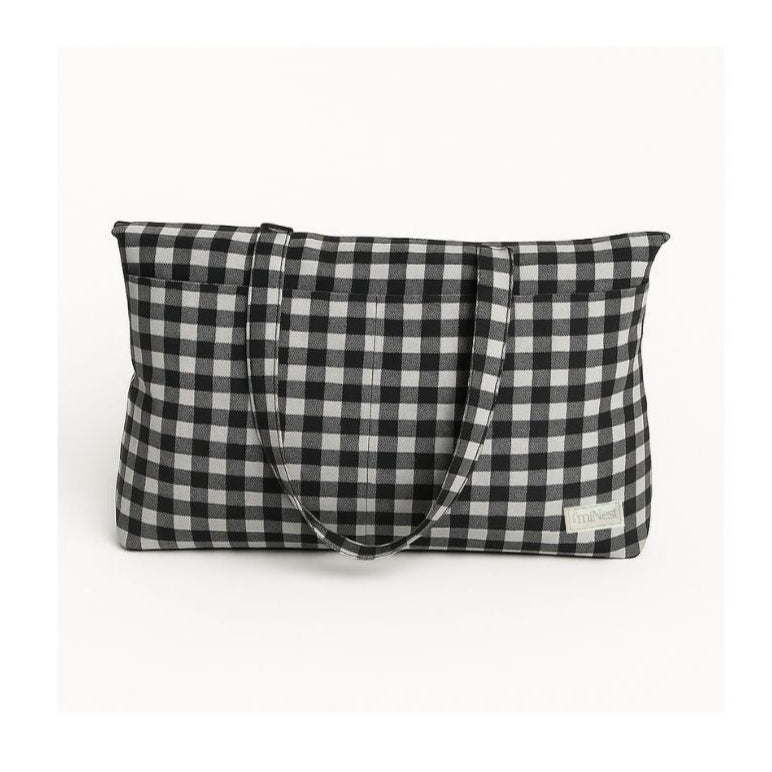 Bolso Maletín Vichy Negro