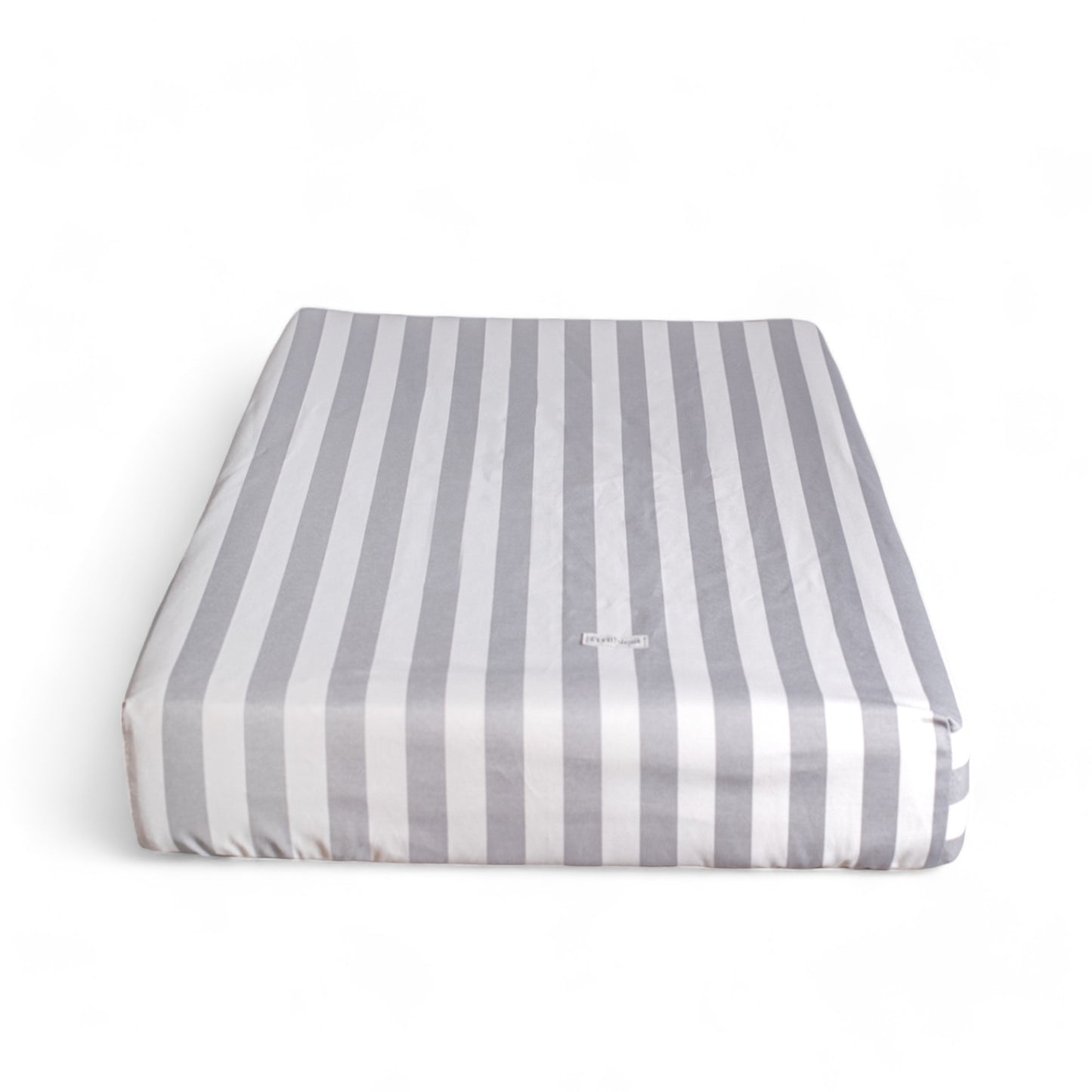 Funda Mudador Rayas Gris