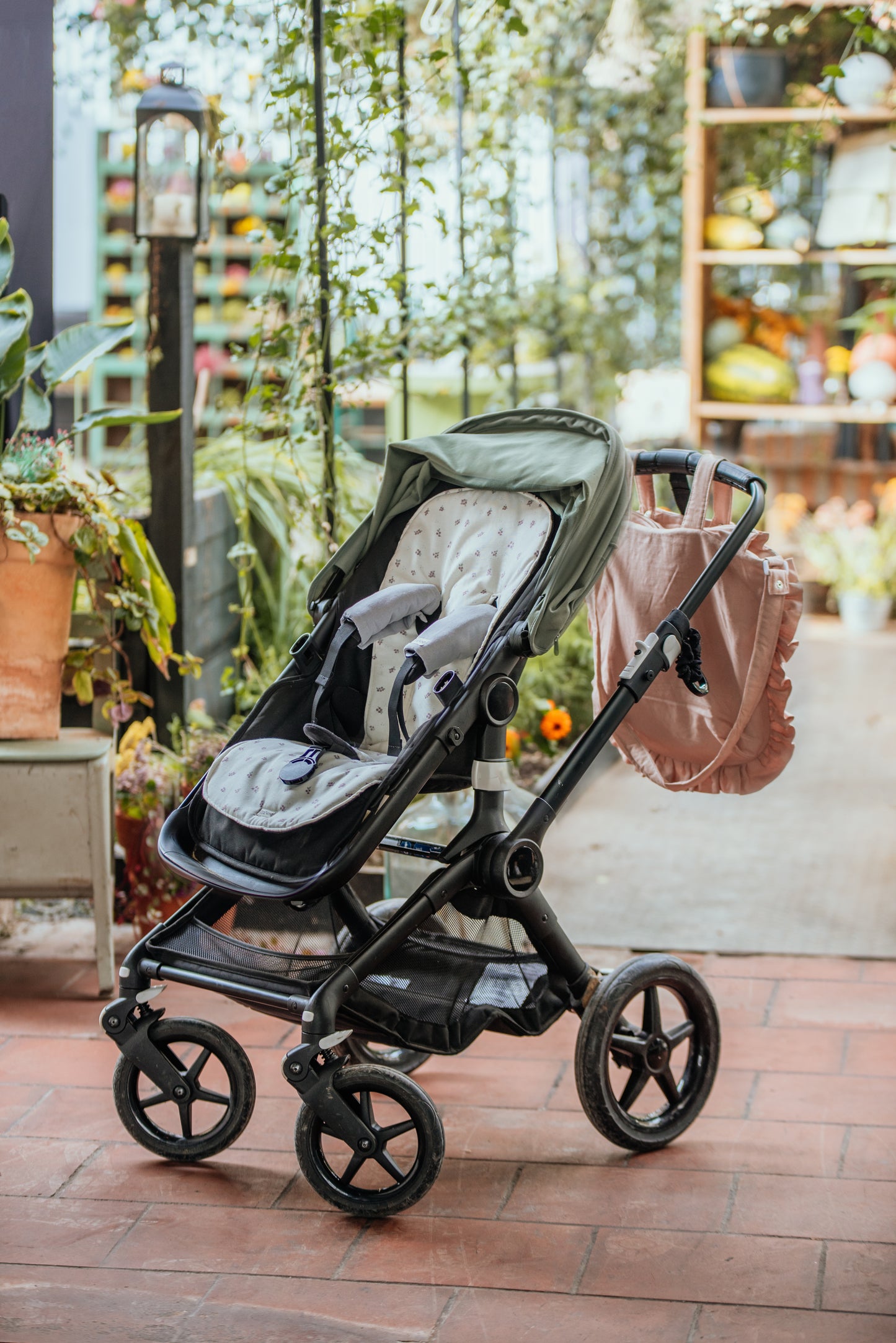 Bolso Volante lino Rosado Garage