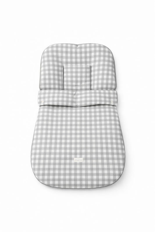 Saco de invierno para silla vichy gris CON FALLA DE CIERRE
